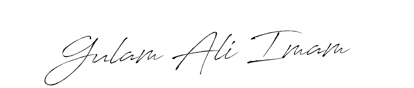 Design your own signature with our free online signature maker. With this signature software, you can create a handwritten (Antro_Vectra) signature for name Gulam Ali Imam. Gulam Ali Imam signature style 6 images and pictures png