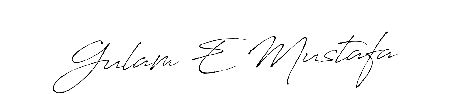 Use a signature maker to create a handwritten signature online. With this signature software, you can design (Antro_Vectra) your own signature for name Gulam E Mustafa. Gulam E Mustafa signature style 6 images and pictures png