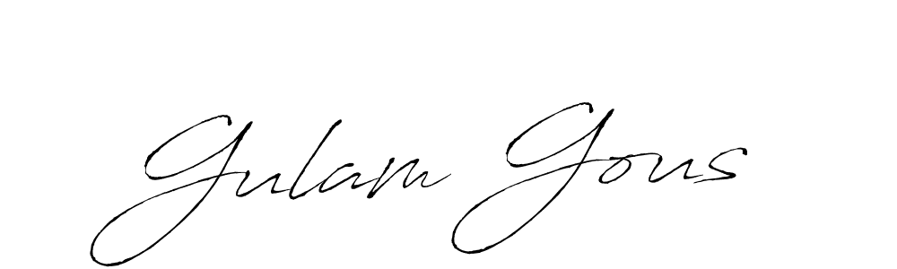 Also You can easily find your signature by using the search form. We will create Gulam Gous name handwritten signature images for you free of cost using Antro_Vectra sign style. Gulam Gous signature style 6 images and pictures png