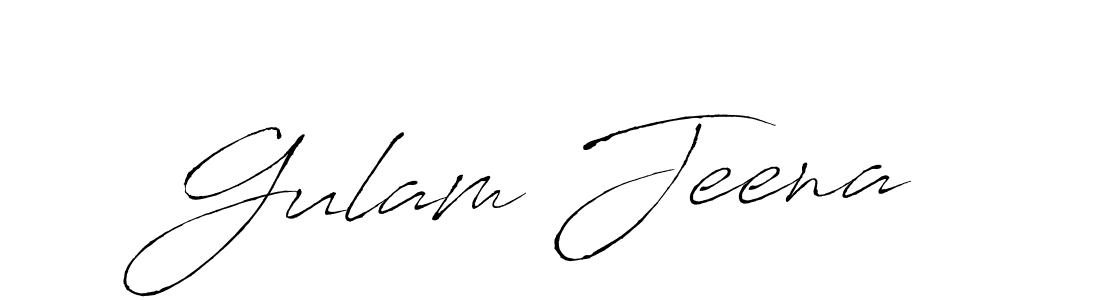 Also You can easily find your signature by using the search form. We will create Gulam Jeena name handwritten signature images for you free of cost using Antro_Vectra sign style. Gulam Jeena signature style 6 images and pictures png