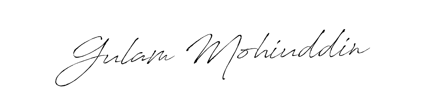 The best way (Antro_Vectra) to make a short signature is to pick only two or three words in your name. The name Gulam Mohiuddin include a total of six letters. For converting this name. Gulam Mohiuddin signature style 6 images and pictures png