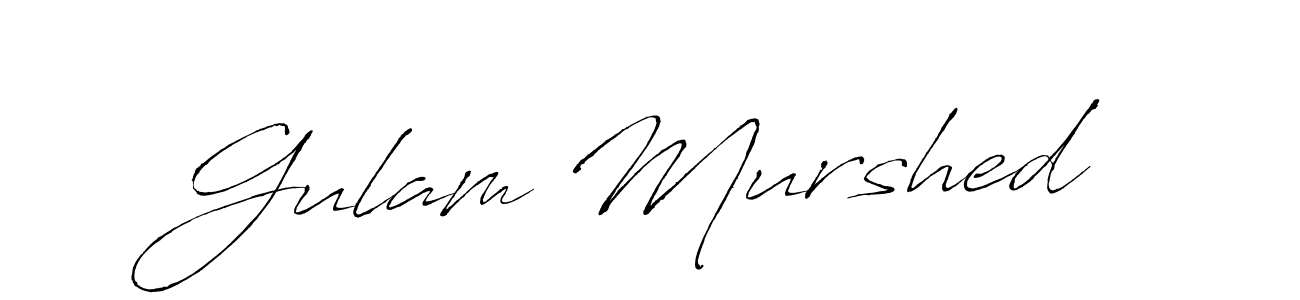 You should practise on your own different ways (Antro_Vectra) to write your name (Gulam Murshed) in signature. don't let someone else do it for you. Gulam Murshed signature style 6 images and pictures png