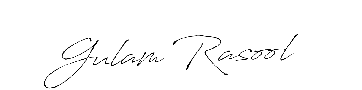 Make a beautiful signature design for name Gulam Rasool. With this signature (Antro_Vectra) style, you can create a handwritten signature for free. Gulam Rasool signature style 6 images and pictures png