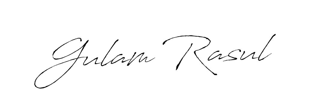 You should practise on your own different ways (Antro_Vectra) to write your name (Gulam Rasul) in signature. don't let someone else do it for you. Gulam Rasul signature style 6 images and pictures png