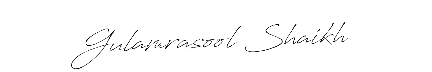 How to make Gulamrasool Shaikh name signature. Use Antro_Vectra style for creating short signs online. This is the latest handwritten sign. Gulamrasool Shaikh signature style 6 images and pictures png