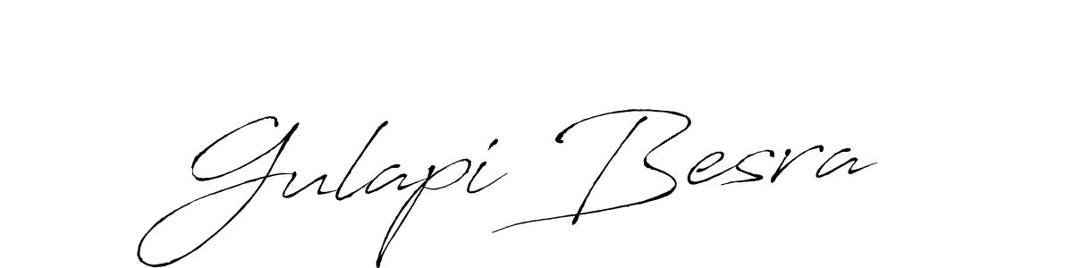 Also You can easily find your signature by using the search form. We will create Gulapi Besra name handwritten signature images for you free of cost using Antro_Vectra sign style. Gulapi Besra signature style 6 images and pictures png