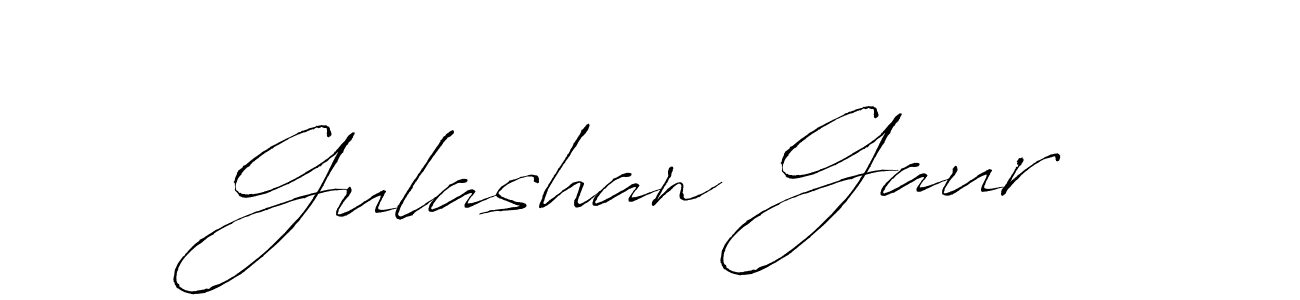 Create a beautiful signature design for name Gulashan Gaur. With this signature (Antro_Vectra) fonts, you can make a handwritten signature for free. Gulashan Gaur signature style 6 images and pictures png