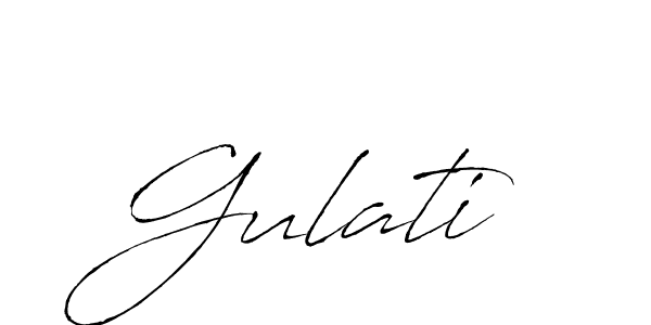 Design your own signature with our free online signature maker. With this signature software, you can create a handwritten (Antro_Vectra) signature for name Gulati. Gulati signature style 6 images and pictures png