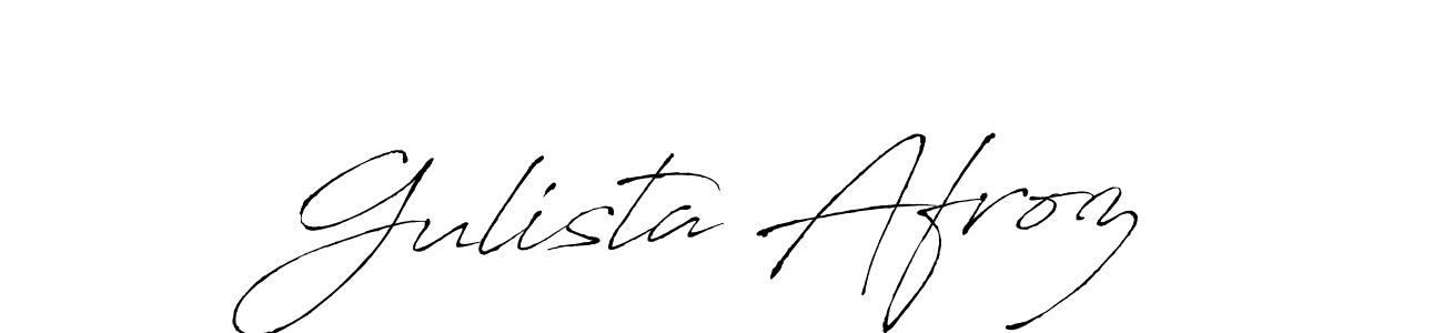 Create a beautiful signature design for name Gulista Afroz. With this signature (Antro_Vectra) fonts, you can make a handwritten signature for free. Gulista Afroz signature style 6 images and pictures png