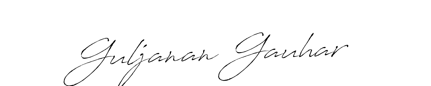 It looks lik you need a new signature style for name Guljanan Gauhar. Design unique handwritten (Antro_Vectra) signature with our free signature maker in just a few clicks. Guljanan Gauhar signature style 6 images and pictures png