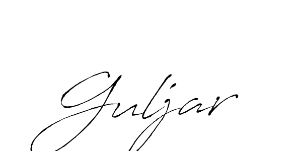 Create a beautiful signature design for name Guljar. With this signature (Antro_Vectra) fonts, you can make a handwritten signature for free. Guljar signature style 6 images and pictures png