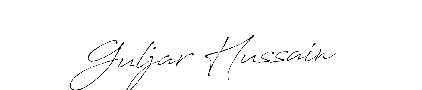 Guljar Hussain stylish signature style. Best Handwritten Sign (Antro_Vectra) for my name. Handwritten Signature Collection Ideas for my name Guljar Hussain. Guljar Hussain signature style 6 images and pictures png