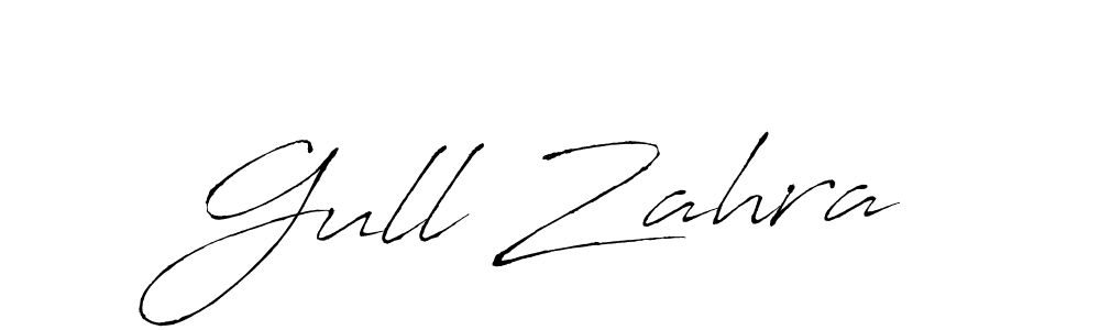 Create a beautiful signature design for name Gull Zahra. With this signature (Antro_Vectra) fonts, you can make a handwritten signature for free. Gull Zahra signature style 6 images and pictures png
