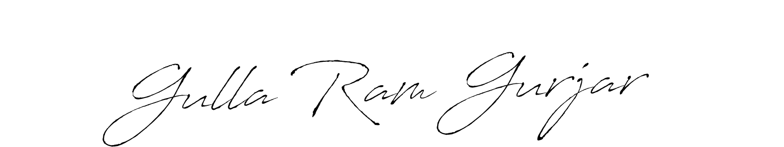 Design your own signature with our free online signature maker. With this signature software, you can create a handwritten (Antro_Vectra) signature for name Gulla Ram Gurjar. Gulla Ram Gurjar signature style 6 images and pictures png