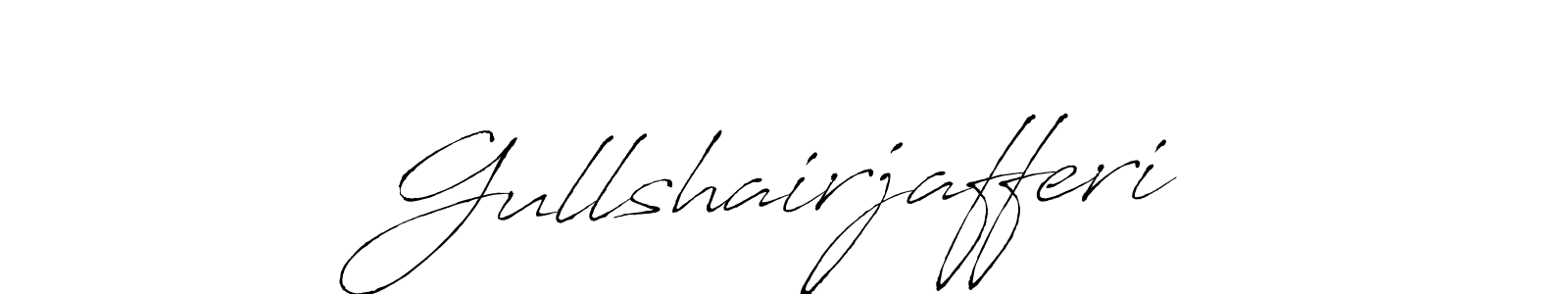 Design your own signature with our free online signature maker. With this signature software, you can create a handwritten (Antro_Vectra) signature for name Gullshairjafferi. Gullshairjafferi signature style 6 images and pictures png