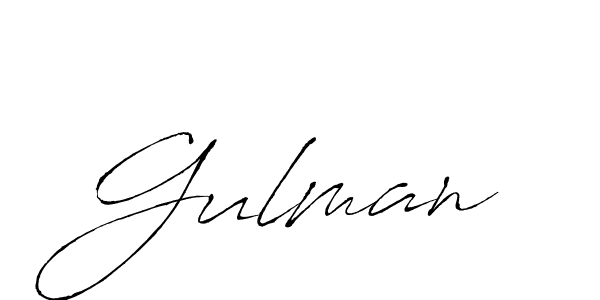 Gulman stylish signature style. Best Handwritten Sign (Antro_Vectra) for my name. Handwritten Signature Collection Ideas for my name Gulman. Gulman signature style 6 images and pictures png