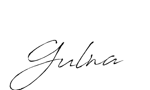 Use a signature maker to create a handwritten signature online. With this signature software, you can design (Antro_Vectra) your own signature for name Gulna. Gulna signature style 6 images and pictures png