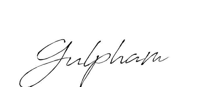 Design your own signature with our free online signature maker. With this signature software, you can create a handwritten (Antro_Vectra) signature for name Gulpham. Gulpham signature style 6 images and pictures png