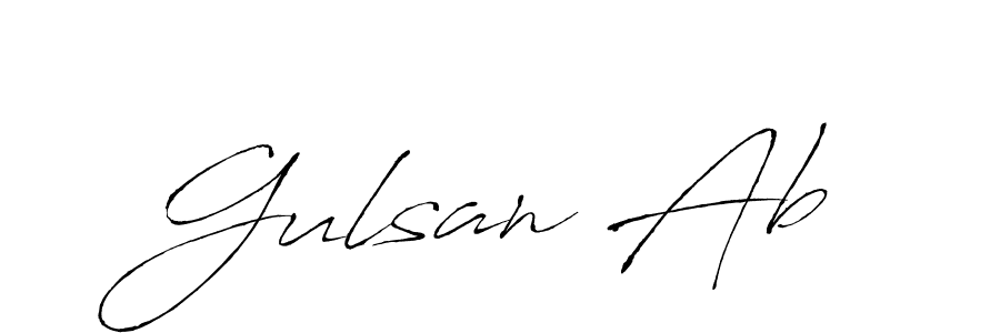 Make a beautiful signature design for name Gulsan Ab. Use this online signature maker to create a handwritten signature for free. Gulsan Ab signature style 6 images and pictures png