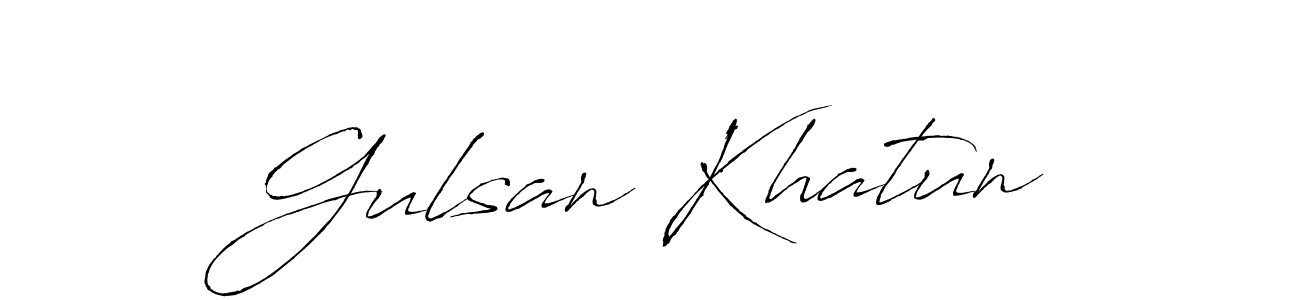 Antro_Vectra is a professional signature style that is perfect for those who want to add a touch of class to their signature. It is also a great choice for those who want to make their signature more unique. Get Gulsan Khatun name to fancy signature for free. Gulsan Khatun signature style 6 images and pictures png