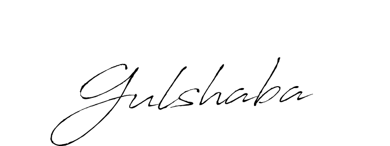 Create a beautiful signature design for name Gulshaba. With this signature (Antro_Vectra) fonts, you can make a handwritten signature for free. Gulshaba signature style 6 images and pictures png