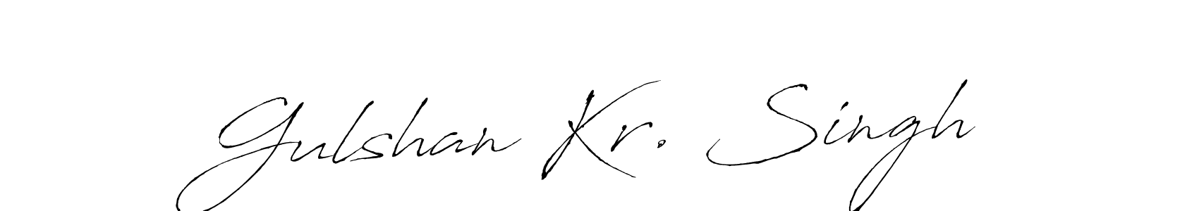 Gulshan Kr. Singh stylish signature style. Best Handwritten Sign (Antro_Vectra) for my name. Handwritten Signature Collection Ideas for my name Gulshan Kr. Singh. Gulshan Kr. Singh signature style 6 images and pictures png
