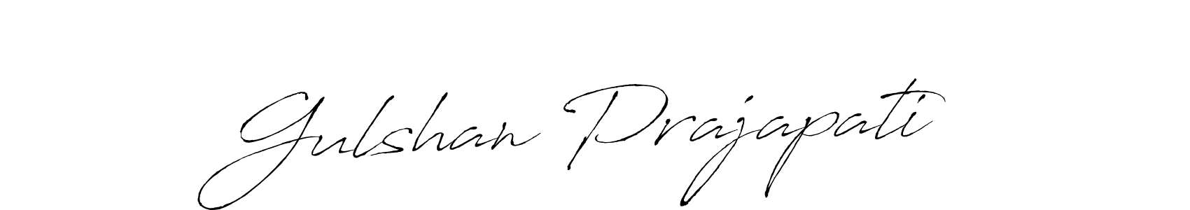 How to make Gulshan Prajapati signature? Antro_Vectra is a professional autograph style. Create handwritten signature for Gulshan Prajapati name. Gulshan Prajapati signature style 6 images and pictures png