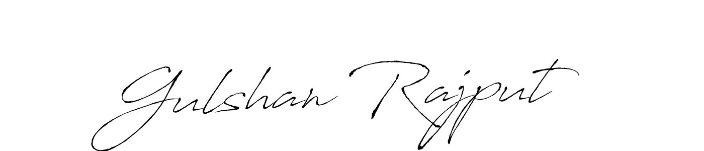 How to make Gulshan Rajput name signature. Use Antro_Vectra style for creating short signs online. This is the latest handwritten sign. Gulshan Rajput signature style 6 images and pictures png