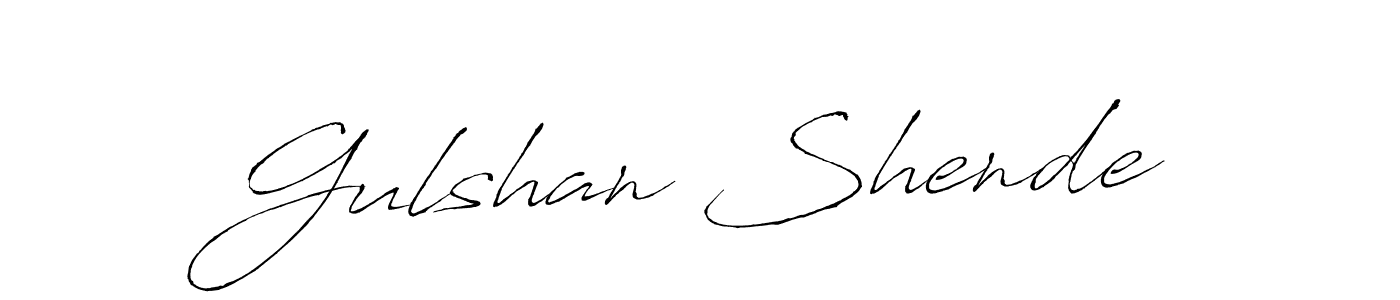 Gulshan Shende stylish signature style. Best Handwritten Sign (Antro_Vectra) for my name. Handwritten Signature Collection Ideas for my name Gulshan Shende. Gulshan Shende signature style 6 images and pictures png