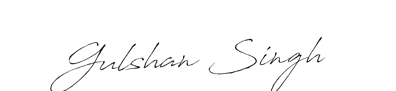 Design your own signature with our free online signature maker. With this signature software, you can create a handwritten (Antro_Vectra) signature for name Gulshan Singh. Gulshan Singh signature style 6 images and pictures png