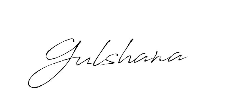 Create a beautiful signature design for name Gulshana. With this signature (Antro_Vectra) fonts, you can make a handwritten signature for free. Gulshana signature style 6 images and pictures png