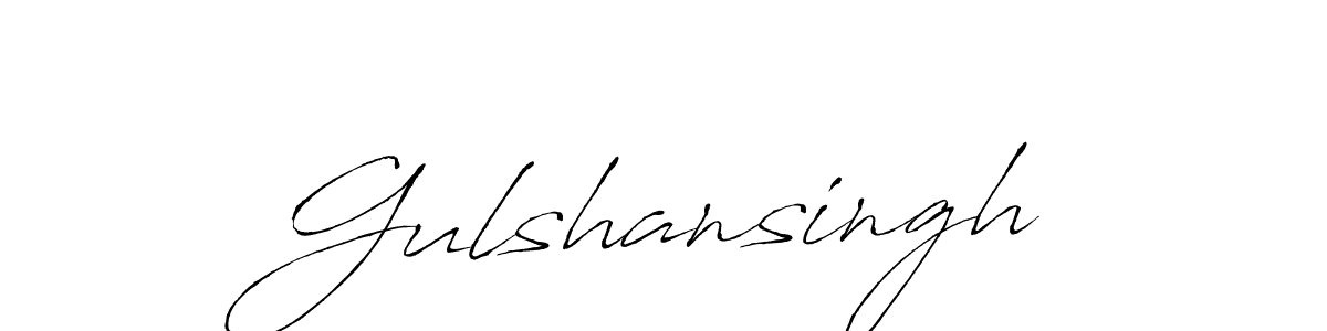 How to make Gulshansingh signature? Antro_Vectra is a professional autograph style. Create handwritten signature for Gulshansingh name. Gulshansingh signature style 6 images and pictures png