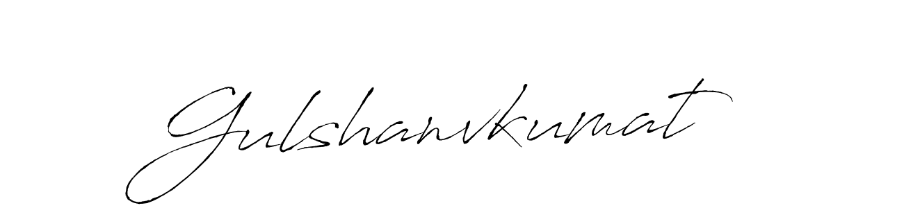 Use a signature maker to create a handwritten signature online. With this signature software, you can design (Antro_Vectra) your own signature for name Gulshanvkumat. Gulshanvkumat signature style 6 images and pictures png