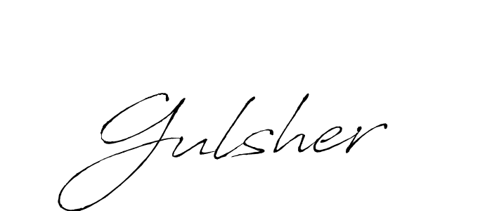Make a short Gulsher signature style. Manage your documents anywhere anytime using Antro_Vectra. Create and add eSignatures, submit forms, share and send files easily. Gulsher signature style 6 images and pictures png