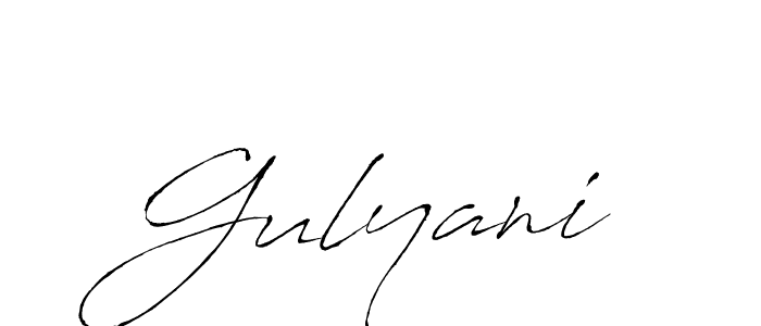 You should practise on your own different ways (Antro_Vectra) to write your name (Gulyani) in signature. don't let someone else do it for you. Gulyani signature style 6 images and pictures png