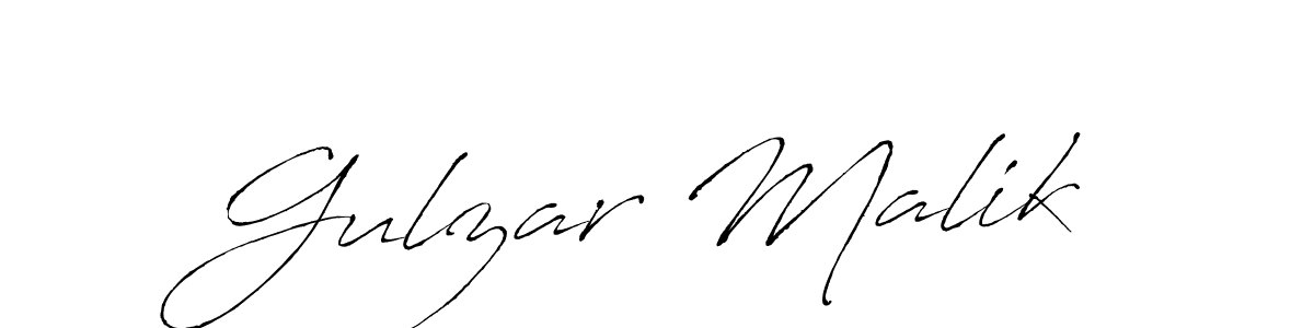 How to make Gulzar Malik name signature. Use Antro_Vectra style for creating short signs online. This is the latest handwritten sign. Gulzar Malik signature style 6 images and pictures png