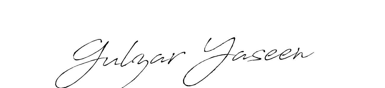 Create a beautiful signature design for name Gulzar Yaseen. With this signature (Antro_Vectra) fonts, you can make a handwritten signature for free. Gulzar Yaseen signature style 6 images and pictures png