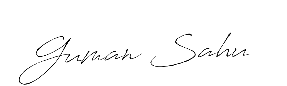 You can use this online signature creator to create a handwritten signature for the name Guman Sahu. This is the best online autograph maker. Guman Sahu signature style 6 images and pictures png