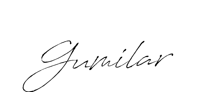Gumilar stylish signature style. Best Handwritten Sign (Antro_Vectra) for my name. Handwritten Signature Collection Ideas for my name Gumilar. Gumilar signature style 6 images and pictures png