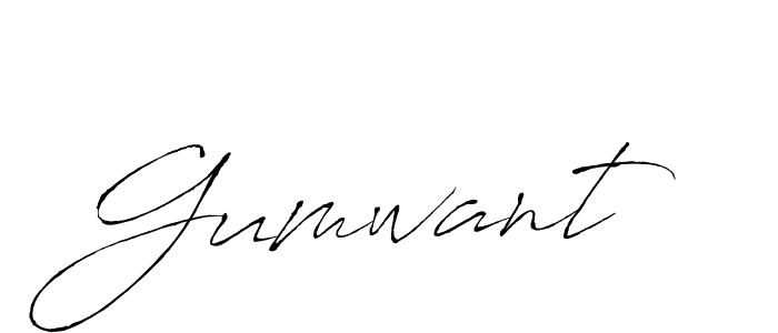 How to make Gumwant signature? Antro_Vectra is a professional autograph style. Create handwritten signature for Gumwant name. Gumwant signature style 6 images and pictures png