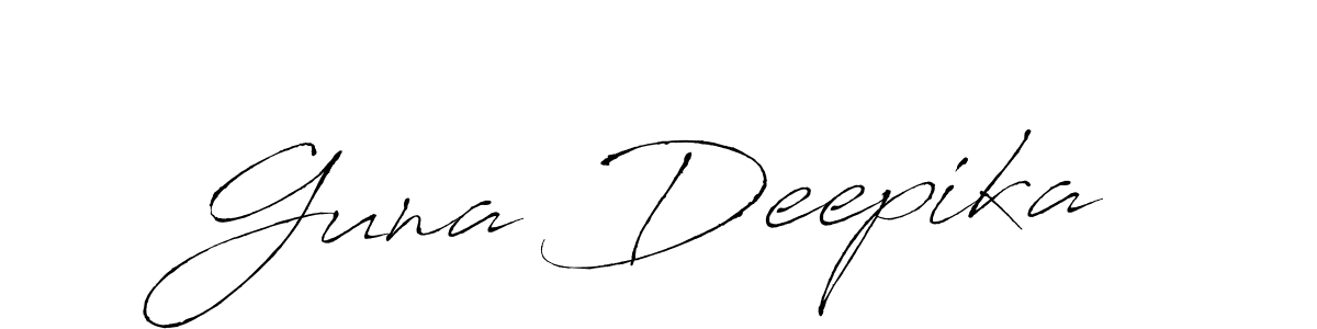 Use a signature maker to create a handwritten signature online. With this signature software, you can design (Antro_Vectra) your own signature for name Guna Deepika. Guna Deepika signature style 6 images and pictures png