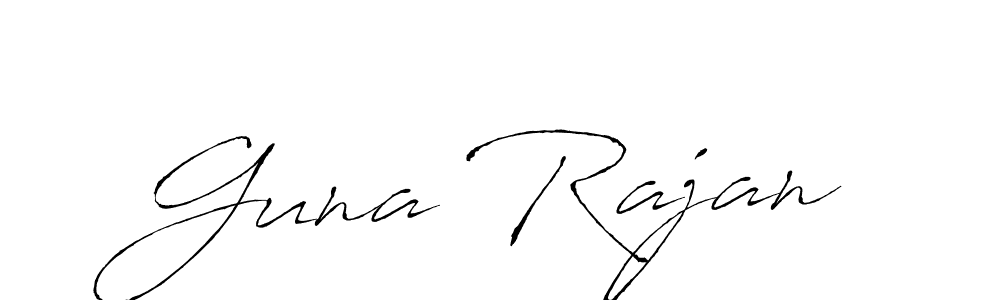 Make a beautiful signature design for name Guna Rajan. With this signature (Antro_Vectra) style, you can create a handwritten signature for free. Guna Rajan signature style 6 images and pictures png