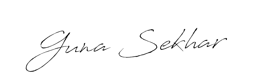 How to make Guna Sekhar signature? Antro_Vectra is a professional autograph style. Create handwritten signature for Guna Sekhar name. Guna Sekhar signature style 6 images and pictures png