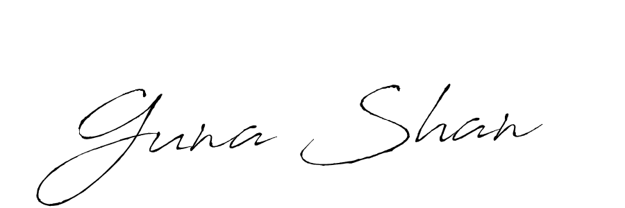 Make a beautiful signature design for name Guna Shan. Use this online signature maker to create a handwritten signature for free. Guna Shan signature style 6 images and pictures png