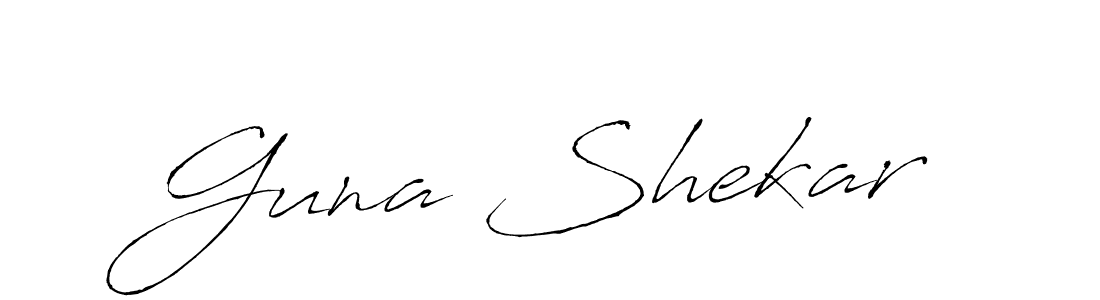 Guna Shekar stylish signature style. Best Handwritten Sign (Antro_Vectra) for my name. Handwritten Signature Collection Ideas for my name Guna Shekar. Guna Shekar signature style 6 images and pictures png