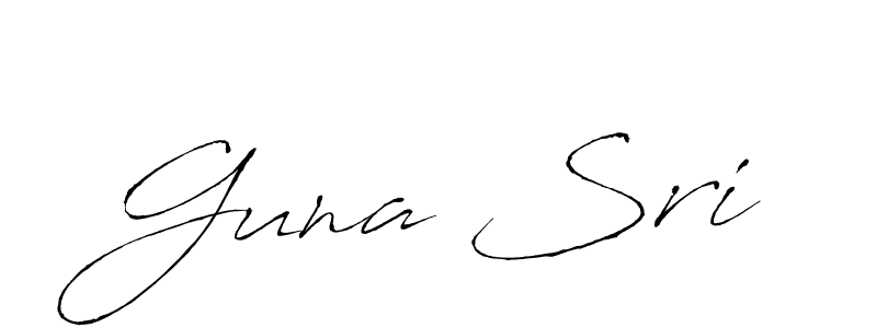 The best way (Antro_Vectra) to make a short signature is to pick only two or three words in your name. The name Guna Sri include a total of six letters. For converting this name. Guna Sri signature style 6 images and pictures png
