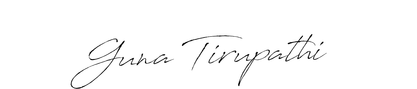 Also You can easily find your signature by using the search form. We will create Guna Tirupathi name handwritten signature images for you free of cost using Antro_Vectra sign style. Guna Tirupathi signature style 6 images and pictures png