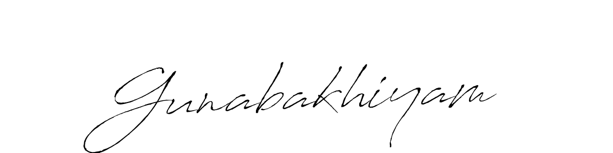 Gunabakhiyam stylish signature style. Best Handwritten Sign (Antro_Vectra) for my name. Handwritten Signature Collection Ideas for my name Gunabakhiyam. Gunabakhiyam signature style 6 images and pictures png