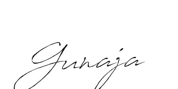 How to make Gunaja name signature. Use Antro_Vectra style for creating short signs online. This is the latest handwritten sign. Gunaja signature style 6 images and pictures png
