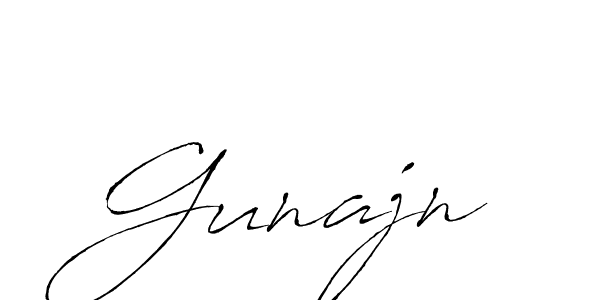 Use a signature maker to create a handwritten signature online. With this signature software, you can design (Antro_Vectra) your own signature for name Gunajn. Gunajn signature style 6 images and pictures png